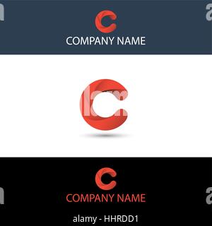 Logo de la lettre C Illustration de Vecteur