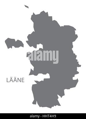 L'Estonie Laane Site en gris Illustration de Vecteur