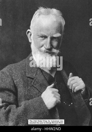 George Bernard Shaw (26 juillet 1856 - 2 novembre 1950), dramaturge irlandais. Portrait en 1926, l'année, il a reçu le Prix Nobel Banque D'Images