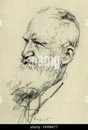 George Bernard Shaw (26 juillet 1856 - 2 novembre 1950), dramaturge irlandais. Portrait par Joseph Simpson (1879 - 1939) Banque D'Images