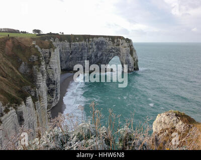 Vue de la Falaise d'Etretat Banque D'Images