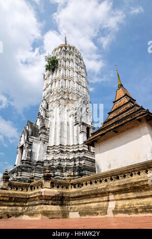 La pagode du Wat Phutthai ancienne Sawan temple dans Ayutthaya Historical Park, Phra Nakhon Si Ayutthaya Province, Thailand Banque D'Images