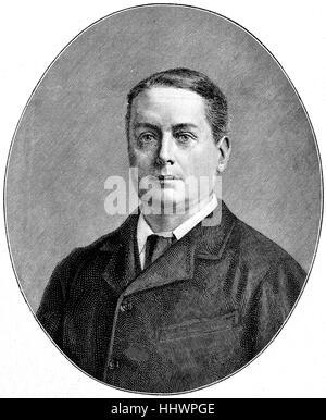 Archibald Philip Primrose, 5e comte de Rosebery, premier comte de Midlothian, 7 mai 1847 - 21 mai 1929, était un homme d'État libéral britannique qui a servi comme Premier Ministre du Royaume-Uni à partir du 5 mars 1894 au 22 juin 1895, image historique ou illustration, publié 1890, l'amélioration numérique Banque D'Images