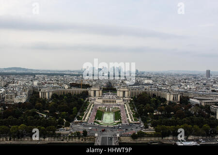 Vue de la ville de Paris. À partir de la Eifell tower Banque D'Images