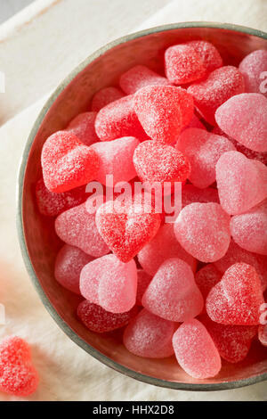 Bonbons en forme de coeur rouge Sweed pour Valetine's Day Banque D'Images