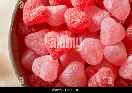 Bonbons en forme de coeur rouge Sweed pour Valetine's Day Banque D'Images