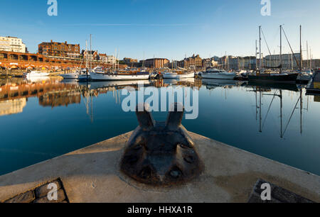 The Royal Harbour Marina Ramsgate, Kent. Banque D'Images