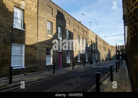 Terrasse Victorienne le logement, Theed Street, Londres SE1 Banque D'Images