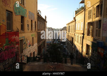 Cours Julien, Marseille, France Banque D'Images