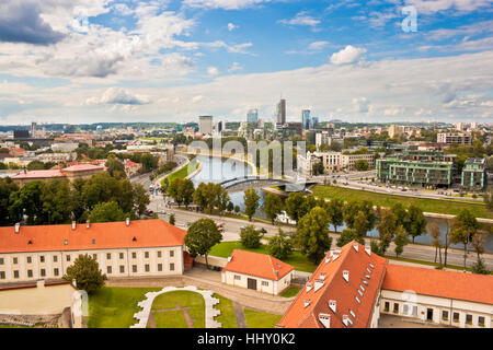 Vue panoramique de Vilnius en été Banque D'Images
