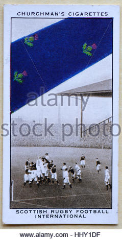 Football Rugby écossais cravate Internationale Banque D'Images