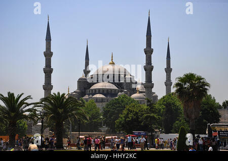 Mosquée Sultan Ahmed aussi connu comme la Mosquée Bleue à Istanbul Turquie Banque D'Images