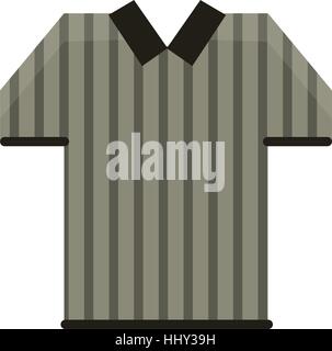 Maillot arbitre football américain rayures Illustration de Vecteur