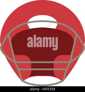 Football américain casque vue avant Illustration de Vecteur