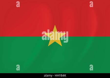 Image vectorielle du Burkina Faso waving flag Illustration de Vecteur