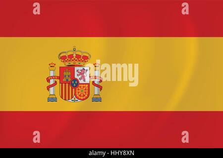 Image vectorielle du Espagne waving flag Illustration de Vecteur