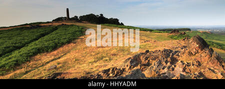 Paysage d'été plus de Bradgate Park, Leicestershire, Angleterre, Grande-Bretagne, Royaume-Uni Banque D'Images