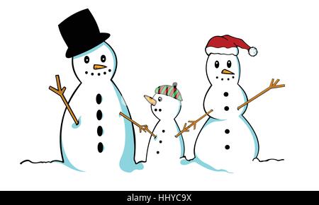 Illustration d'un bonhomme isolé de la famille Illustration de Vecteur