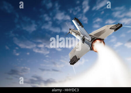 Flying-up missle militant. Banque D'Images