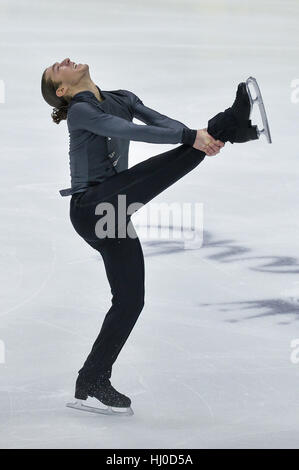 Kansas City, USA. 20 Jan, 2017. JASON BROWN en action au cours de la le programme court tenu au Sprint Center, Kansas City, Missouri. Credit : Amy Sanderson/ZUMA/Alamy Fil Live News Banque D'Images