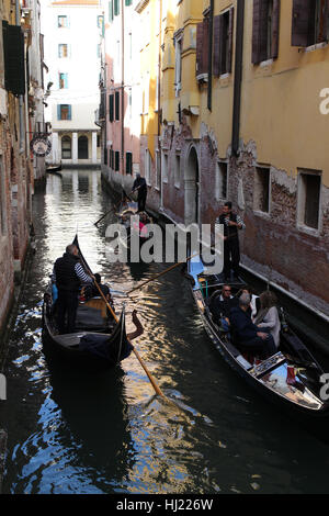 En gondole Venise Italie Banque D'Images