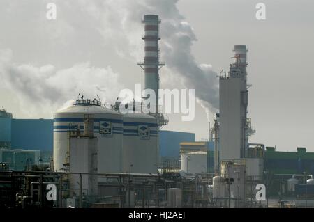 Zone industrielle de Mantoue (Lombardie, Italie), chimique et pétrochimique Banque D'Images