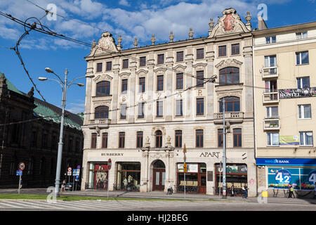 Bâtiment typique de Poznan, Pologne Banque D'Images