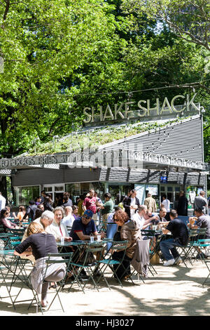 Le shake Shack, Madison Square Park, NYC Banque D'Images