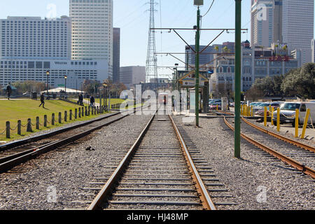 Tramway jusqu'à maintenant Banque D'Images