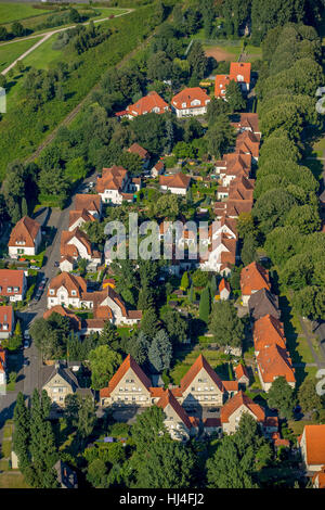 Règlement des mineurs, Welheim, Bottrop, Ruhr, Rhénanie du Nord-Westphalie, Allemagne Banque D'Images