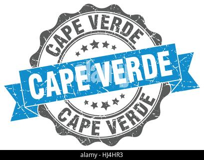 Cap-vert joint ruban rond Illustration de Vecteur