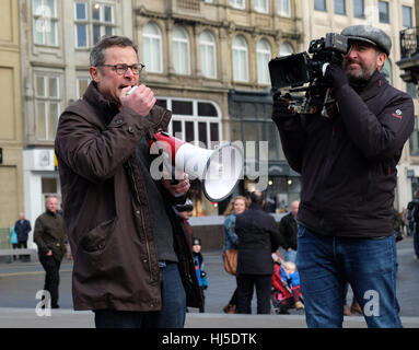 Dans Hugh Fearnley-Whittingstall Newcastle 21 janvier 2017 Lancement de la campagne 'Can' Newcastle Banque D'Images