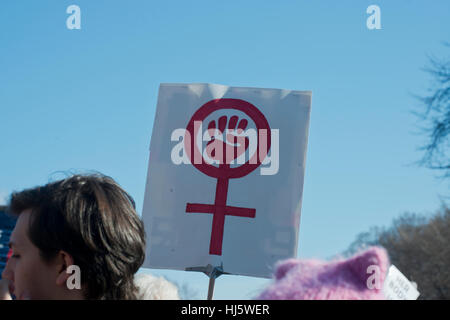 Chicago, Illinois, USA. 21 janvier, 2017. Signes de Chicago, Illinois USA Women's Mars et Rallye. Le 21 janvier 2017 Credit : Gregory Slocum/Alamy Live News Banque D'Images