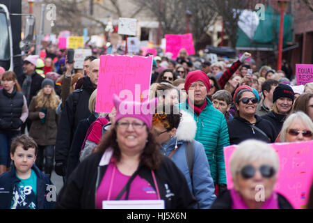 Marche des femmes à Victoria (C.-B.), le premier jour de la présidence d'Atout Banque D'Images