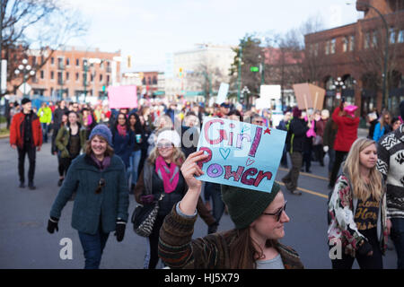 Marche des femmes à Victoria (C.-B.), le premier jour de la présidence d'Atout Banque D'Images