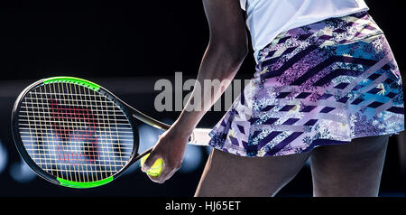 Melbourne, Australie. 26 Janvier 2017 : Venus Williams, de l'USA à l'Open d'Australie 2017 à Melbourne Park, Melbourne, Australie. (Photo de Frank Molter) Crédit : Frank Molter/Alamy Live News Banque D'Images