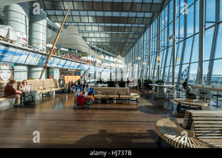 L'intérieur de l'aéroport d'Arlanda, Stockholm, Suède. Banque D'Images