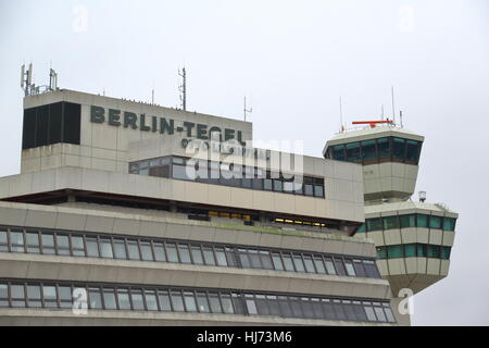 Bâtiment de l'aéroport de Berlin-Tegel Aéroport International, Allemagne Banque D'Images