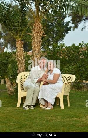 Happy senior couple in love Banque D'Images