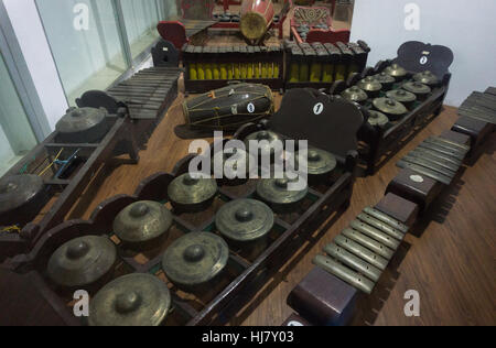 Le Gamelan comme l'un des instrument de musique traditionnel de Java central photo prise à Jakarta, Indonésie Banque D'Images