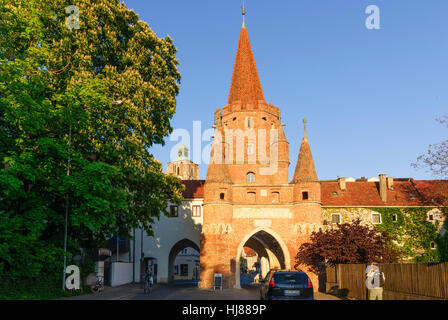 Ingolstadt : vieille ville ; Cross Gate, Oberbayern, Upper Bavaria, Bayern, Bavière, Allemagne Banque D'Images