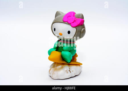 Les Jouets et Figurines sur un fond blanc Banque D'Images