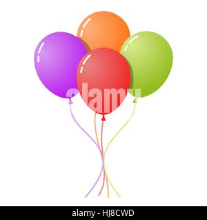 Haut de ballons Illustration de Vecteur