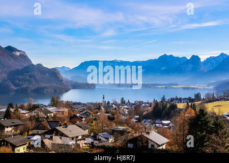 City skyline, Salzbourg, Autriche Banque D'Images