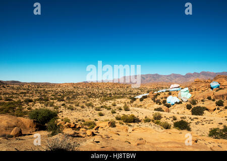 Roches Peintes, Tafraoute, Maroc Banque D'Images