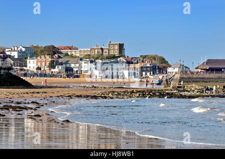 Plage et Mer à Broadstairs Kent UK Banque D'Images