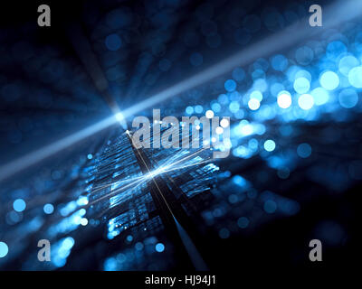 Vue brouillée contexte - résumé généré numériquement im Banque D'Images