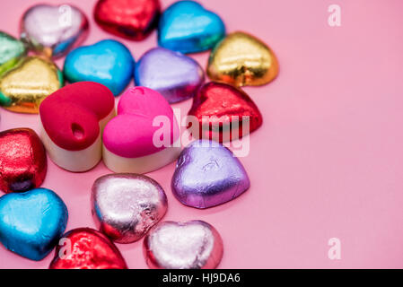 Moelleux au chocolat pour la St Valentin et la journée la plus douce Banque D'Images