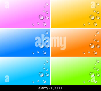 Bleu, bulles, sphere, toile de fond, l'arrière-plan, l'eau, goutte, goutte à goutte, gouttes, suintant, Banque D'Images