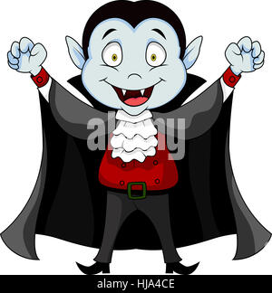 Danger, vampire, dessin animé, enfant, homme, bleu, rire, rire, rire, twit, Banque D'Images